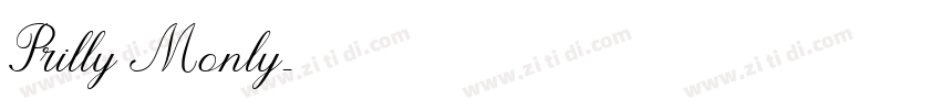 Prilly Monly字体转换